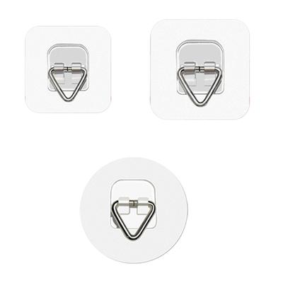 20Pcs Strong Adhesive Plate Hangers Plastic Wall Hooks Picture Hanging Hooks For Bathroom Kitchen No Drilling Required