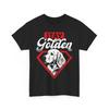 Stay Golden Funny Dog T-shirt Tops Tees Unisex – Cute Puppy Paw Print Tee for Dog Lovers & Owners