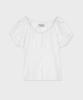 DIMANCHE Sunday Puff Blouse (White)
