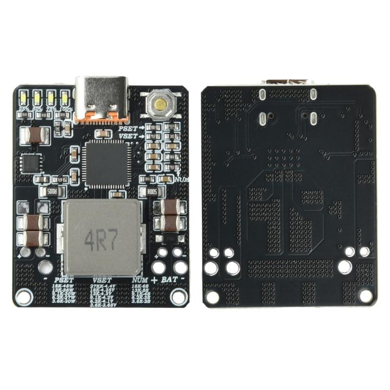 Efficiency IP2369 PD45W Bidirectional Fast Charge Module Featuring LCD Display for 2-6S Battery Laptop Power Projects