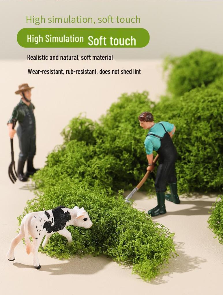 Artificial Green Moss Turf Lawn for Landscaping and Garden Decor