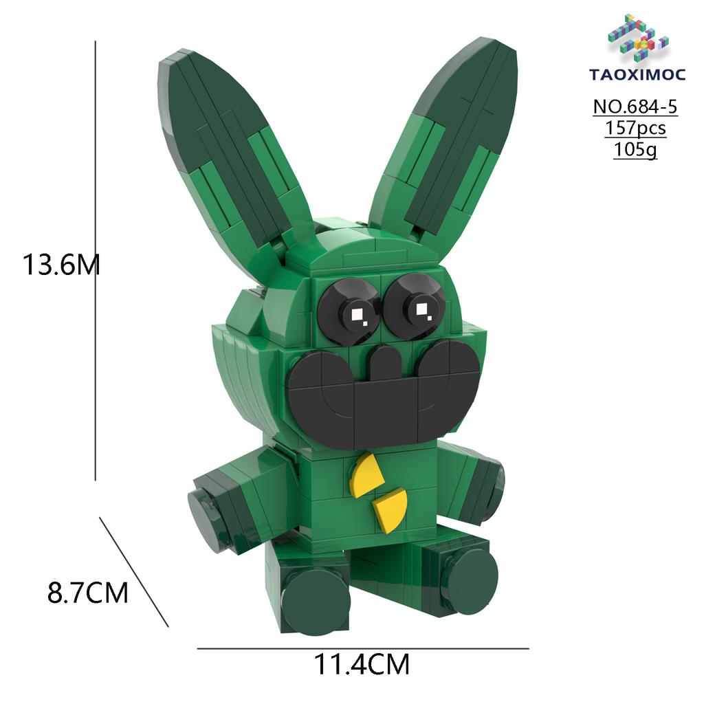 2024 Smiling Critters Children's Block Plastic Game Designer for Teens and Children