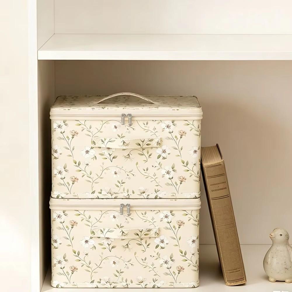 Large Capacity Foldable Storage Box Dustproof Wardrobe Storage Bin  For Home Wardrobe Storage