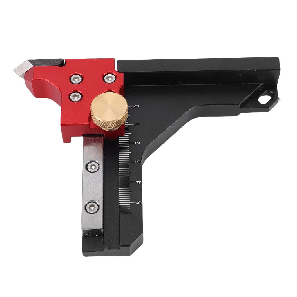 Table Saw Height Gage High Precise Aluminum Alloy Depth Measuring Ruler Setup Block for Woodworking Router Table