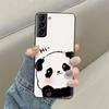 For Samsung S22 Ultra Phone Case Cute Panda Funda For Samsung Galaxy S22 Plus S 22 Ultra Cover Liquid Silicone Protective Coque
