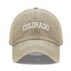 Cappellino da baseball unisex in morbido cotone con ricamo LETTERA COLORADO Regolabile Unisex Cappellini Sportivi Casual per Donne Uomini