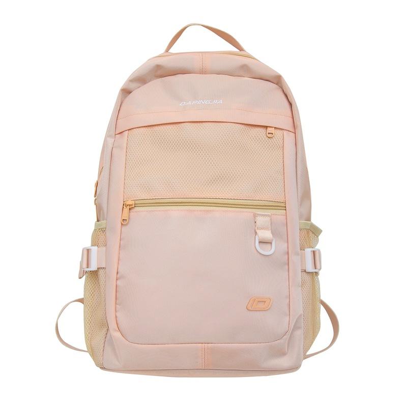 

Студенческий школьный рюкзак Модный Вместительный Универсальный Водонепроницаемый Рюкзак для студента колледжа Легкий розовый