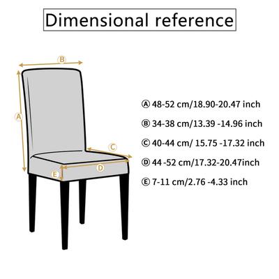 1PC Willow Jacquard Chair Cover Color Blocking Chair Seat Slipcover Spandex Chair Protector Kitchen Dining Room Home Decor