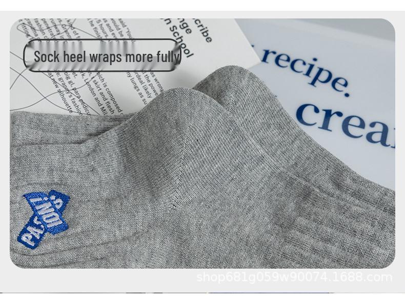 Men's Pure Cotton Mid-Calf Sports Socks for Autumn and Winter - Plus Size Mid-Short for Teenagers and Students