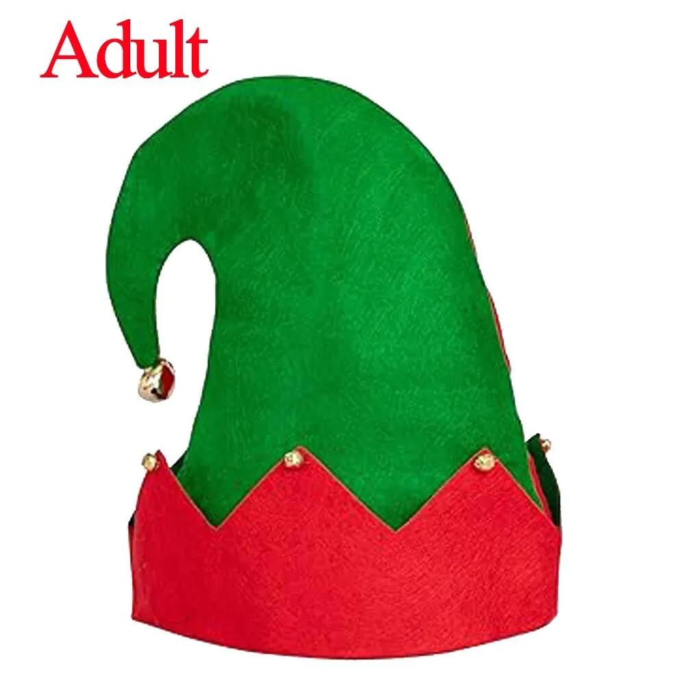 

Christmas Hat Red Plush Santa Hats For Adult Kids Winter Christmas Caps Festive Xmas Party New Year Decorations 1PC 24x30cm