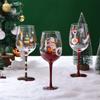 Crystal Red Wine Goblet Colorful Glasses Wine Glass Painted Glass Whiskey Glass Christmas Gift