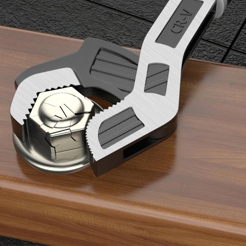 Adjustable Wrench Professional Shifters Spanner Wide Jaw Tool with Wide Calibers Opening for Household