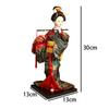 Japanese Geisha Kimono Doll 12inch Asian Kabuki Figure Girl Statue for Cabinet