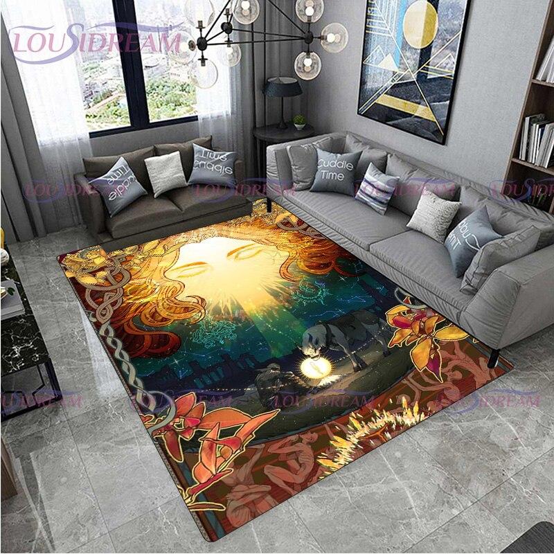 Covor modern Elden Ring pentru zonă Ranni The Witch Covor cu imprimeu Covoare moi pentru sufragerie pentru dormitor ușă podea scaun covoraș cadou pentru prieteni