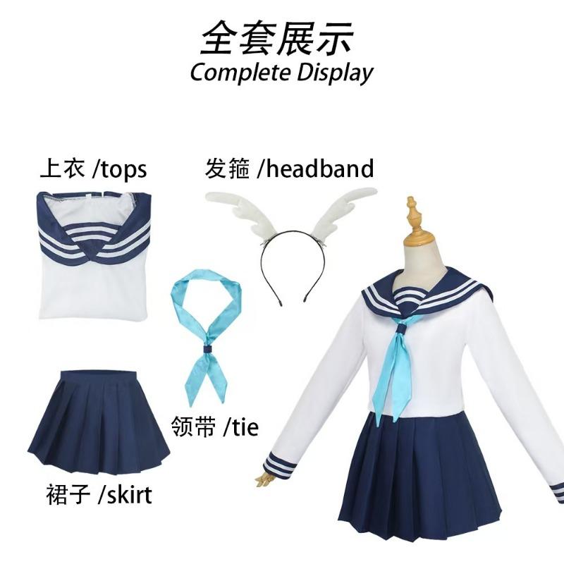 Kanako Naoko eyeing the tiger Kanako sailor suit animation costume female