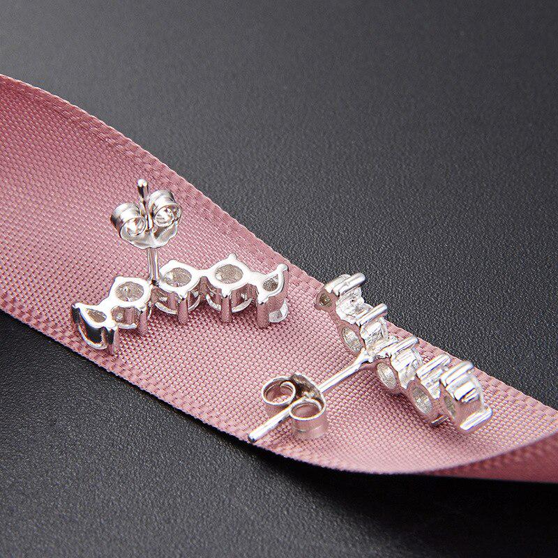 Cercei cu zirconiu din argint 925 Tancise Cercei cu picătură pentru femei Cadouri de nuntă