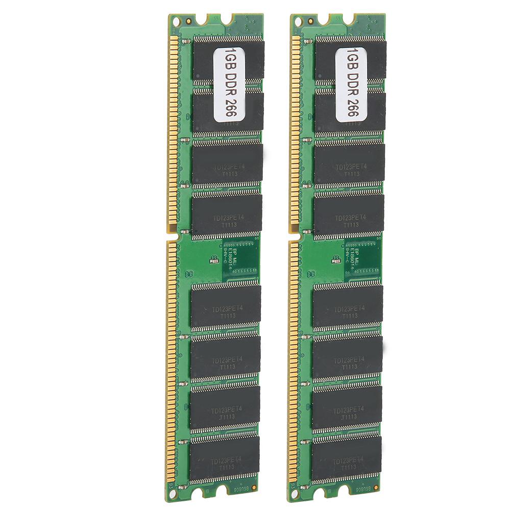 2 Pcs Módulo de Memória Computador Desktop Dupla Face 16 Grãos para AMD DDR 1GB 226 PC2100