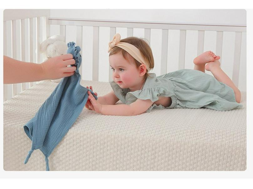 Cross-Border Baby Muslin Lion Comfort Blanket: Pure Cotton Sleep Companion Toy