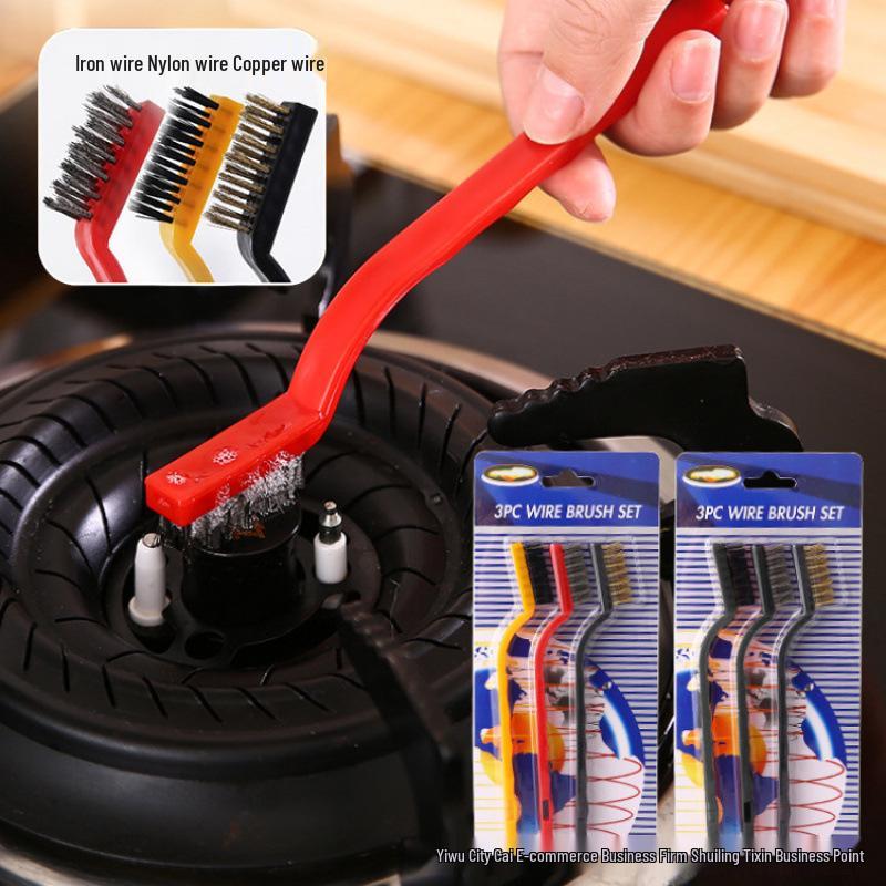 Multi-functional Kitchen Brush & Scraper for Stain Removal and Crevice Cleaning