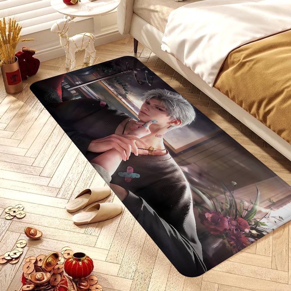 Game LOVE AND D-DEEPSPACE Floor Mat INS Style Soft Bedroom Floor House Laundry Room Mat Anti-skid Bedside Area Rugs