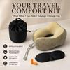 Portable Memory Foam U-Shaped Neck Pillow - Travel Sleep Support and Comfort