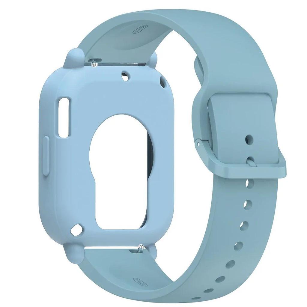 Silikonhülle+Armband für Redmi Watch 5 Lite / 5 Active weicher Stoßfänger Ersatzarmband Gürtel Uhrenarmband Schutzhülle Abdeckung