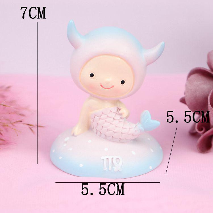 Creative Cartoon Zodiac Cake & Car Decoration Ornament for Kids