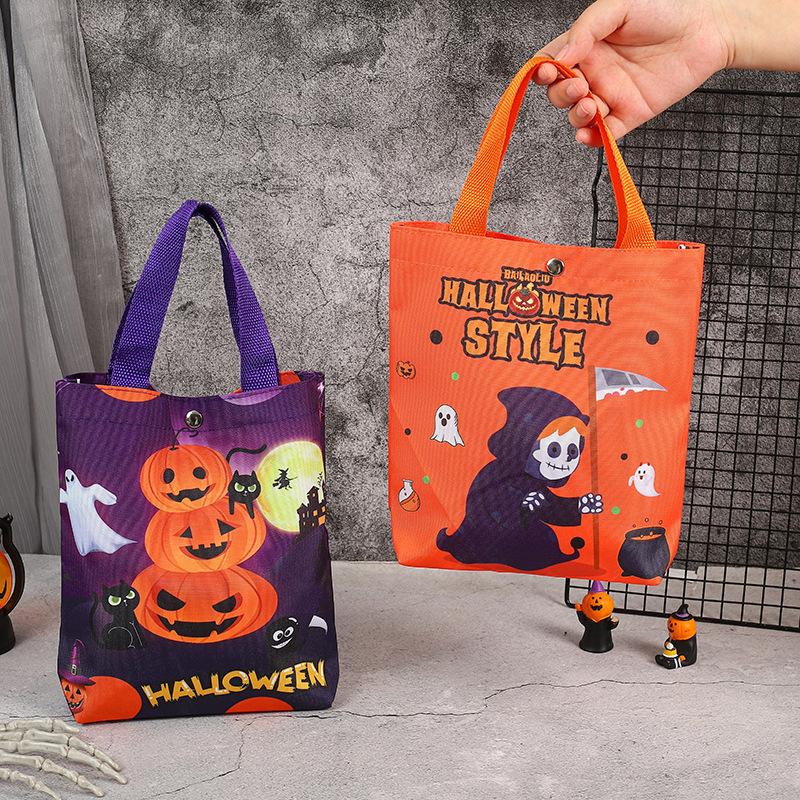 New Halloween Gift Bag Handbag Candy Bag Ghost Festival Pumpkin Bag Decoration Props Children's Gift Bag