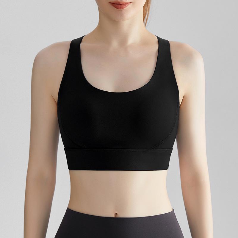 

Женский спортивный бюстгальтер из сетки высокой интенсивности с фиксированной чашкой и стильным дизайном спины Medium