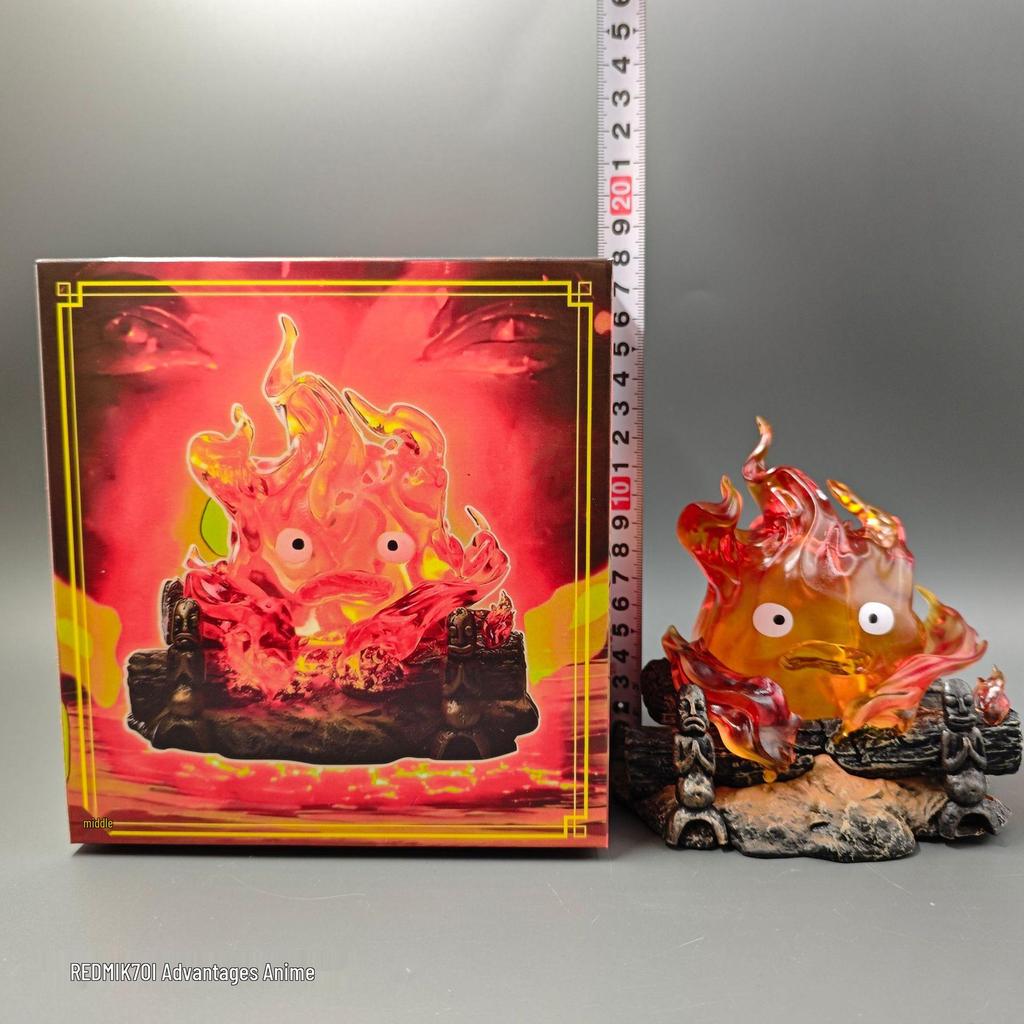 Heart's Flame: Calcifer Luminous Fire Demon Statue Ornament