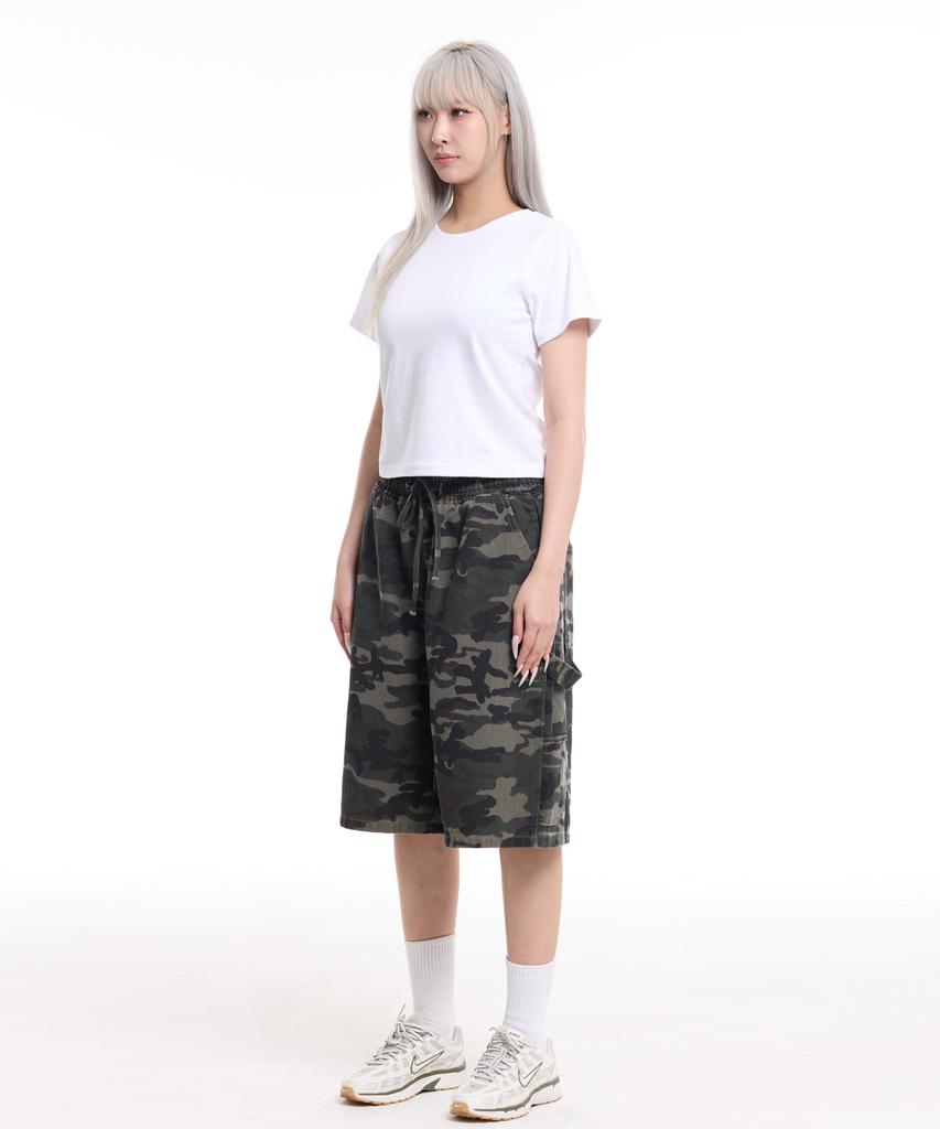 CREAM SODA LAB Women'S Standard Fit Cropped Short Sleeve Tee White