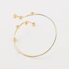 Hollow Flower Opening Cuff Bracelets Line Weave Circle Upper Arm Bracelet Armband Arm Chain  Girls