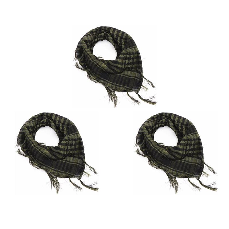 123Pcs Tactical Keffiyeh Shemagh Arab Scarf Shawl Neck Cover Head Wrap Cotton Winter Scarves Men'S Outdoor Hiking Shawl