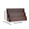 Card Holder Organizer, Stand, Display with Multiple Compartments, Wooden, Practical,