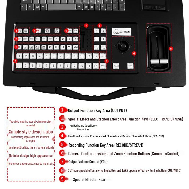 

Jiashiying 9800plus All-in-One Live Production Switcher