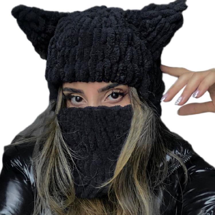 Women Knitted Caps Cosplay Party Hat Anti-Static Winter Hat Sport Skiing Hats