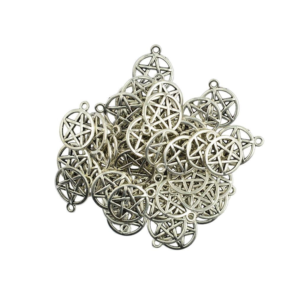 50 Pieces Necklace Pendant Jewelry Accessories Craft Supplies