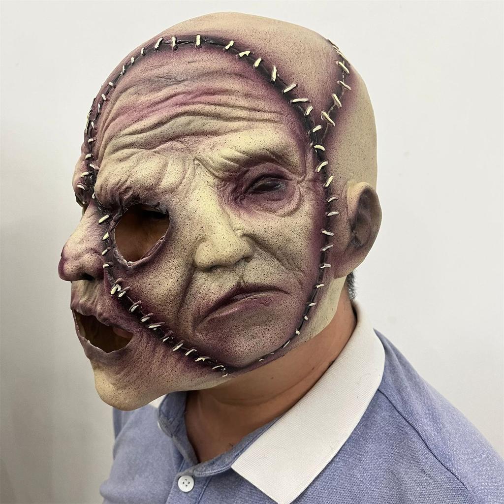 Strašidelná halloweenská maska ​​hororová maska ​​Cosplay rekvizity Halloweenská maska ​​na obličej