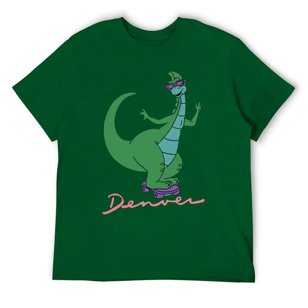 Denver The Last Dinosaur Mouse Pad For Sa T-shirt Harajuku Sport Top Tee Funny Graphic Travel Graphic USA Size