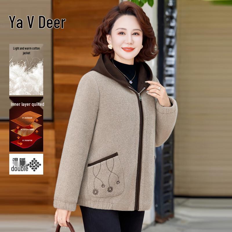 

Yalu Women s Thickened Faux Mink Velvet Winter Jacket 4XL