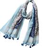 Eternal Leaf Large Ethnic Paisley Print with Sun UV FT34814 Women's Scarf/Shawl Tassels, Protection, Protection, (03.LS017B)