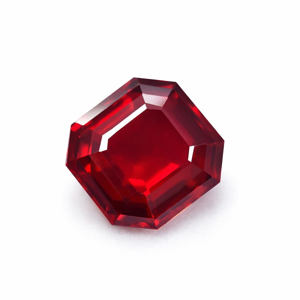 Natural Red Ruby Loose Gemstone Square Shape 8 ct Flawless for Her/Him for Jewelry Making and Crafts