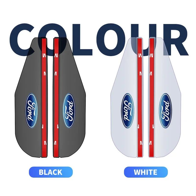 Car Sticker 2025 Hot New 2pcs Car Rearview Mirror Rain Eyebrow Rain Cover for Ford focus Fiesta EcoSport ESCORT ranger fusion mo