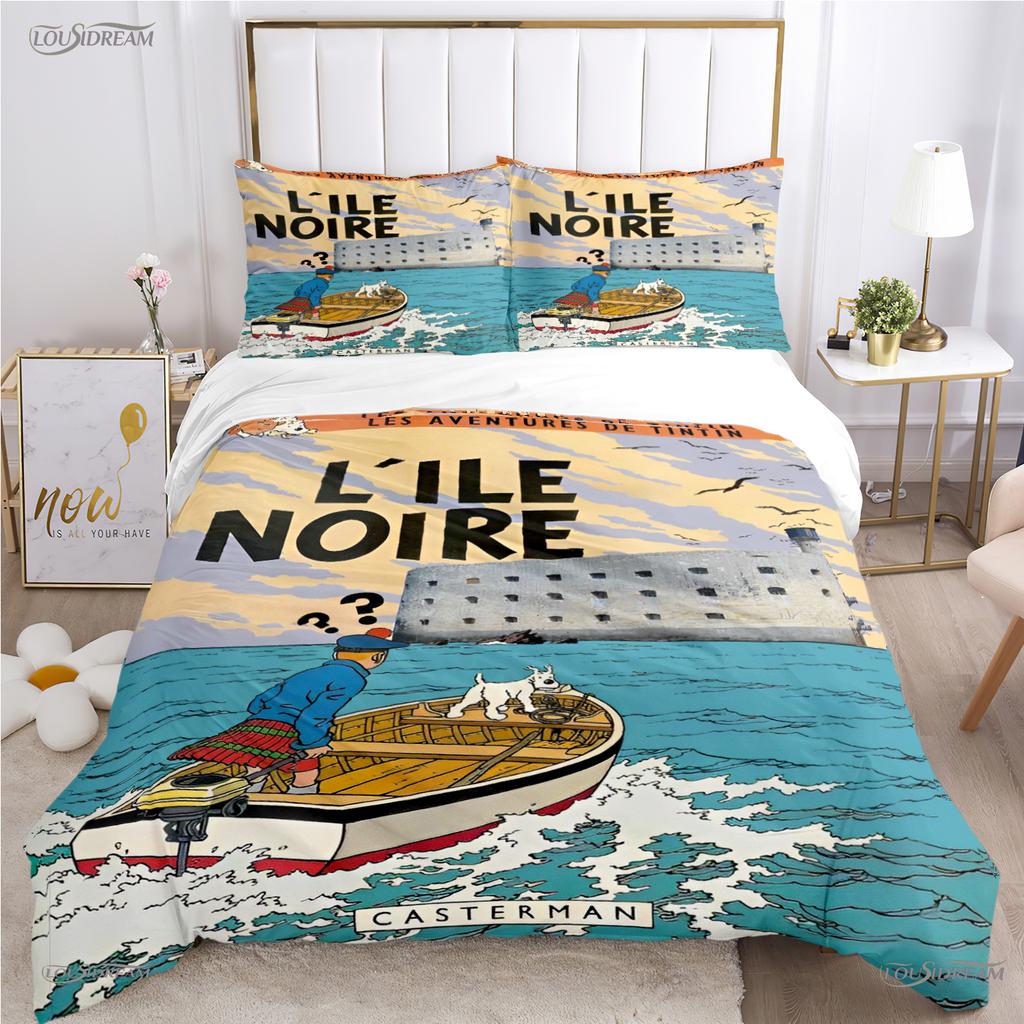 Comforter Casal Cartoon Dog Funny All Season Comforter Bedding Sets Soft And S Single/Double/Queen/King