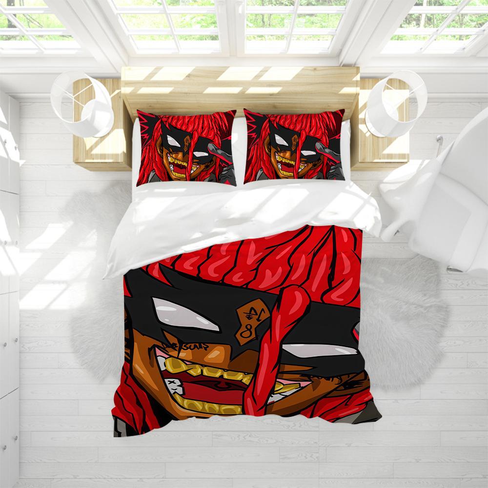 T-Trippie Rapper R-Redd Duvet Cover Set Soft Wash Bed 3 Piece Summer Comfortable Student Dormitory Home Baby Bedding Best seller