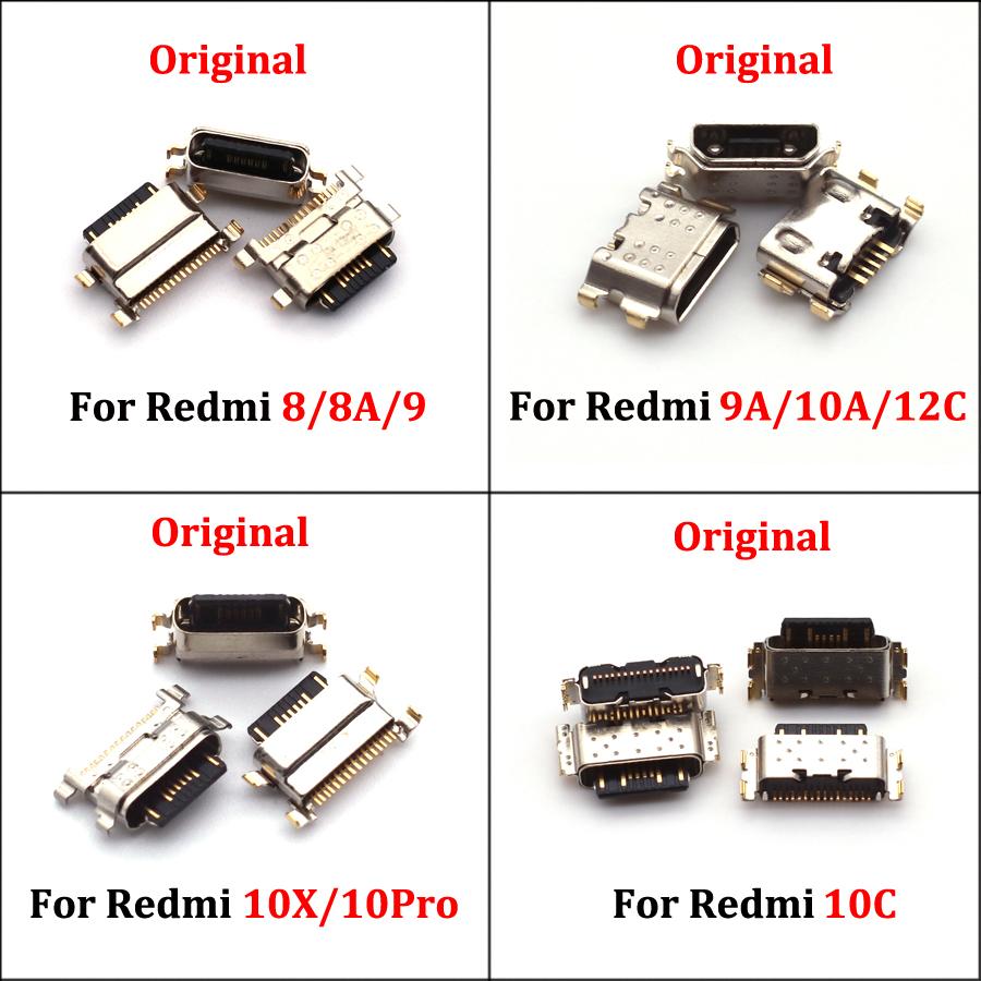 10PCS USB Charger Port Dock Socket For Xiaomi Redmi 8 8A 9 9A 10A 10X 10C 12C Note 11 10 9S 9 8 7 Pro Charging Connector