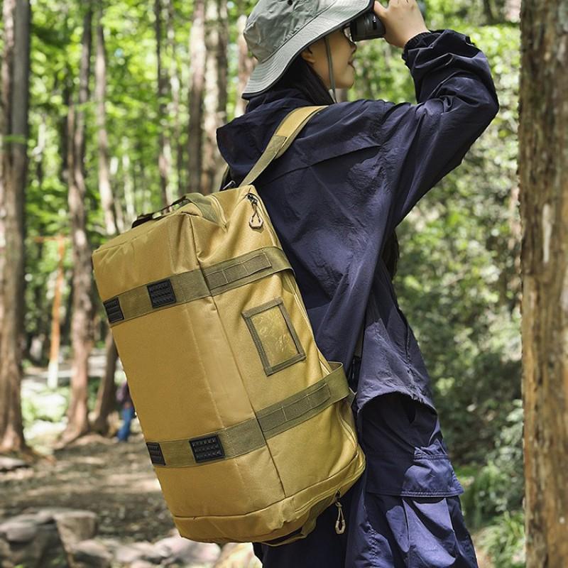 Large Capacity Travel Backpack Hiking Gym Outdoor Activities Unisex Nylon Daypack 20-35L