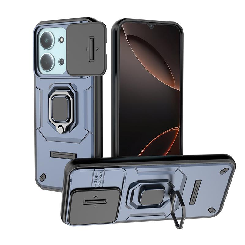 For Xiaomi Redmi 15C 5G 173mm Case Magnetic Ring Holder Armor Cover For Redmi15C Redmy 15C 15 C 5G Slide Camera Protect Coque