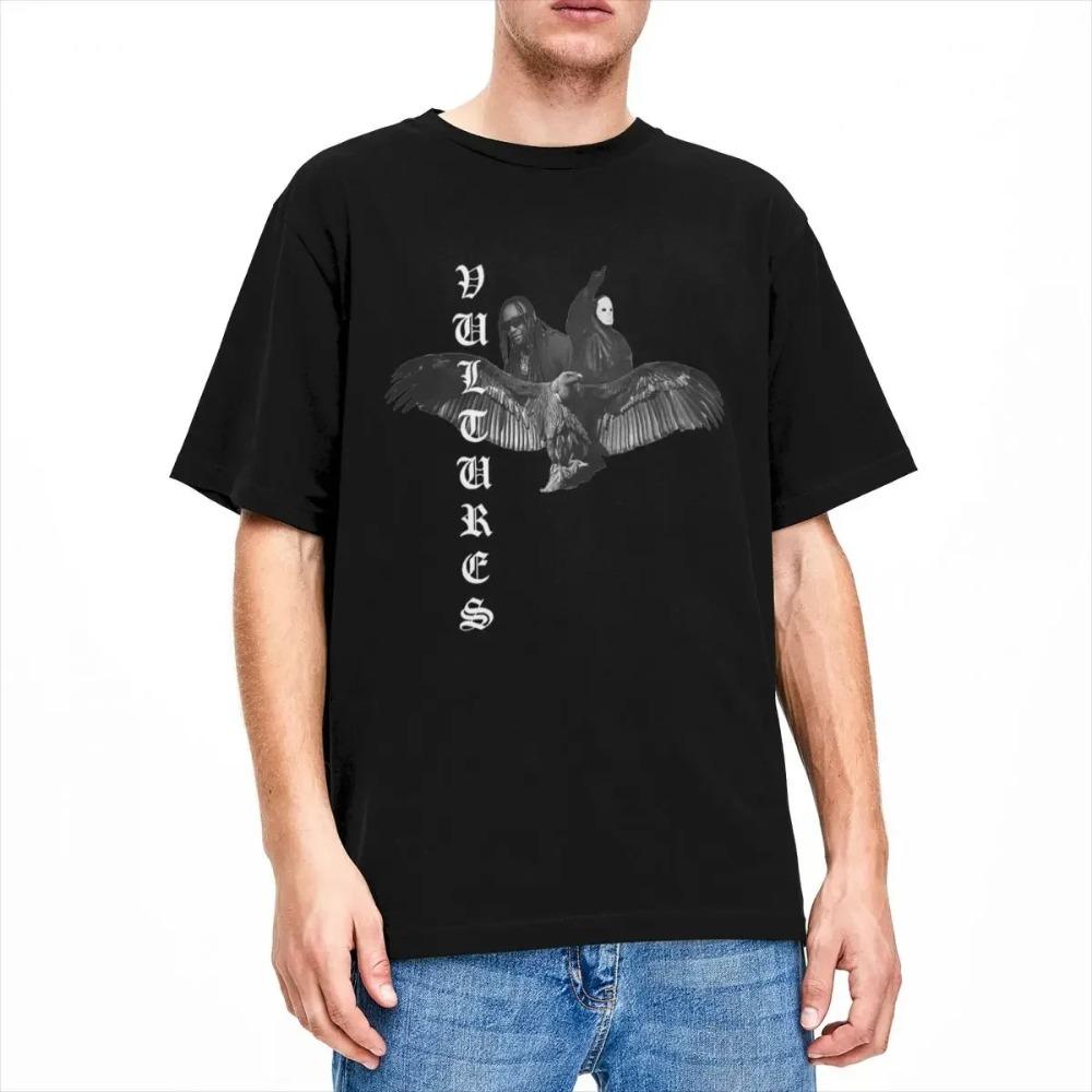 Vultures 1 Design Ty Dolla Sign Kanye West Merch Shirt Men Women Hip Hop Rapper Casual Cotton Adult Tee