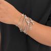 Y2K Stacking Cross Bracelet Set For Men Vintage Multilayer Charm Chain Bracelets Hip Hop Jewelry